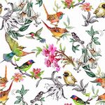 SOEWIOU 300 * 45cm Peel and Stick Wallpaper,Removable Waterproof Birds Wallpaper Decorative Thicken Wallpaper Vinyl Self-Adhesive Wall Paper