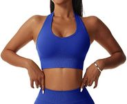 FEOYA Women Fitness Crop Bra Halter