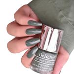 DeBelle Gel Nail Polish Green Olivia (Dark Olive Green) 8 ml - Enriched with natural Seaweed Extract, cruelty Free, Toxic Free