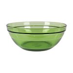 Duralex Gigogne Glass Stackable Mixing Bowls/Prep Bowls Set of 6, Green. 1½ qt. / 8⅛"