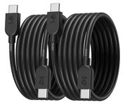 Cable Matters 2-Pack Extreme Flexible 240W USB C Charging Cable 1.8m, Black, for MacBook Pro, iPad Pro, iPhone 15 Pro, Apple Vision Pro (140W USB C Charger Cable, USB C Cable, USB 2.0, No Video)