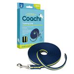 Coachi Training Line 5m, Safe Training Outdoors, Recall Training, Dog & Puppy Socialisation, Lightweight, Soft to hold, Suitable for Small & Medium Dogs & Puppies,Navy and Lime