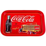 The Tin Box Company Coca Cola Rectangular Tin Tray (778417-12), Red