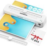 Crenova A3 Laminator Machine, Thermal Laminator with Dual Roller Heating, Smart Auto Temperature, Built-in Cutter, Hot & Cold Laminating, 90s Warm-Up, ABS Anti-Jam for Home Office School