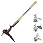 Winslow&Ross Weed Puller with Stainless Steel 4-Claw & Foot Pedal, Telescopic Dandelions Root Remover, Stand-up Manual Weed Tool for Garden & Lawn(39 inch/100cm)