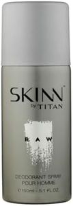 Skinn By Titan Raw Long-lasting Deodorant Spray For Men - 150 mL | Perfume for Men | Eau De Parfum for Men | Men's cologne | For Daily Use | Premium Fragrance | Grooming Essentials