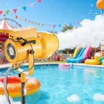 1000W Foam Machine for Summer Water Toys - Foam Maker with 2 Foam Powder, for Birthdays Party, Backyard Summer Pool Parties Commercial Events Yellow