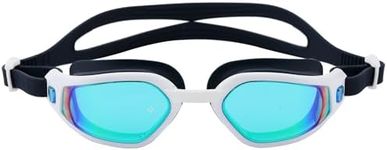 JEORGE swimming & triathlon goggles, polarized anti-fog wide vision unisex swim goggles.