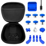 Vanpark Component Pack for Xbox Elite Series 2 Controller,Replacement Accessories Kit Include 1 Carrying Case, 1 Charging Dock&Cable, Metal 6 Joysticks, 4 Paddles, 2 D-Pads, 1 Adjustment Tool(Blue)