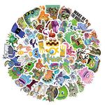 63Pcs My Singing Monsters Cartoon Game Vinyl Waterproof Graffiti Stickers for Adults for Birthday Halloween Party Supplies Decoration for Helmet Laptop Water Bottles Suitcase