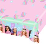 Amscan 9915480 - Barbie Sweet Life Kids Birthday Party Paper Table Cover - 1.2m x 1.8m