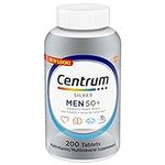Centrum Silver Men's 50+ Multivitamin with Vitamin D3, B-Vitamins, Zinc for Memory and Cognition - 200 Tablets