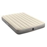 INTEX 64102E Dura-Beam Standard Single-High Air Mattress: Fiber-Tech – Full Size – 10in Bed Height – 600lb Weight Capacity – Pump Sold Separately