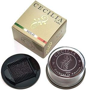 CECILIA ‘SOLO’ Rosin for Cello, Rosin Specially Formulated Cello Rosin for Cello Bows with Included Rosin Spreader (Full Cake)