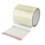 LUTER RV Awning Repair Tape, Reinforced Fiberglass Repair Tape 39ft x 3.9in Canvas Repair Tape for RV Awning, Tent, Boat Covers Waterproof and Tear Resistant, White