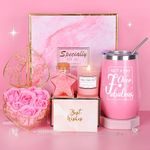 TOLOYE Birthday Gifts for Women, 16oz Stainless Steel Tumbler Cup, Gifts for Women Birthday Unique,Gifts for Her, Christmas Birthday Gifts for Mom, Wife, Sister, Friends (Pink)