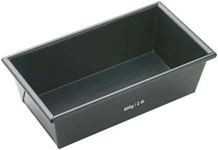 MasterClass KCMCHB20 2 lb Loaf Tin with PFOA Non Stick, Robust 1 mm Carbon Steel, 21 x 11 cm Bread Pan, Grey