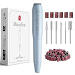 MelodySusie PC120I Nail Drill 20000RPM E File for Beginners, Compact Electric Nail Files Portable Nail Drill Machine Manicure Pedicure Set for Acrylics Nails and Gel Nails (Blue)