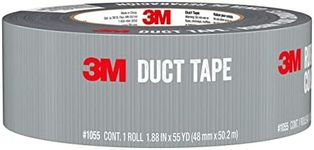 3M Basic Duct Tape, 1.88 in x 55 yd (48 mm x 50.2 m), 1 Roll Silver Duct Tape