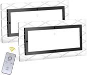 TURN RAISE RV LED Interior Lights with Remote 1800LM Dimmable Mirrored RV Ceiling Dome Light 4 Color 12V Volt DC10-30V 111LEDs RV Lights Light Fixture for Caravan Camper Car Boat Van（2PCS）