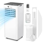 DR.PREPARE 9000 BTU Air Conditioning Unit, 4-in-1 Portable Air Conditioner Smart WiFi Enabled, Dehumidifier, Cooling Fan with 2 Speeds, 24H Timer & Sleep Mode, Child Lock, Dual Window Venting Kit