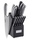 CUISINART 15-Piece Graphix Collection Cutlery Knife Block Set, Stainless Steel