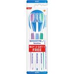 Sensitive Tooth Brush with Soft Rounded bristles for Adults, Pack of 3 Senso-dyne Toothbrush: