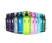 Super Sparrow Sports Water Bottle - 350ml - Non-Toxic BPA Free & Eco-Friendly Tritan Co-Polyester Plastic - For Running, Gym, Yoga, Outdoors and Camping