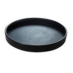 OMEM Reptile Food Bowl Water Dish,Feeding Dish, Tortoise Bowl (L, Black)