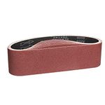 POTUINOM 15 Pack Sanding Belts, 4 x 36 Inch Belt Sander Belts 3 Each of 80/120/150/240/400 Assorted Grits for Belt Sander, Sanding Wood, Metal and Paint