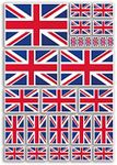 A4 Sticker Sheet United Kingdom Fla