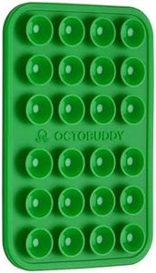OCTOBUDDY Classic - Silicone Suction Phone Case Adhesive Mount - Hands-Free, Strong Grip Holder for Selfies & Videos - iPhone & Android Compatible - 2.25″ x 3.25″, Spade Green