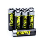 Powerex PRO High Capacity Rechargeable AA NiMH Batteries (1.2V, 2700mAh) - 8-Pack, (MH-8AAPRO-BH)