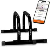 Lebert Fitness Parallettes Dip Stand Push Up Bars, Black