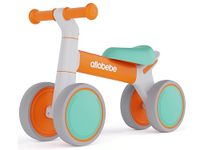 allobebe Baby Balance Bike, Toddler Bike for 12-36 Months Boys Girls, 4 Silence Wheels & Soft Seat, Ride on Toys for Toddlers 1-3, 1 Year Old Boy Birthday Gift