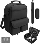 MS.CLEO Carrying Case for Meta Quest 3S/3/2, Travel Case with Bag Strap, Large-Capacity Protective Storage for Oculus Quest 3S/3/2 Accessories, Fits Kiwi, BOBOVR Headstrap, Elite Strap with Battery