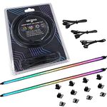 NEON Addressable RGB PC LED Strip, 2022 New Airgoo 2x16inch WS2812B Rainbow Magnetic ARGB Strip for 5V 3-pin Aura SYNC, Gigabyte RGB Fusion, MSI Mystic Light Sync, with 12pcs Strong Magnetic Brackets