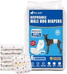 Pet Soft Dog Nappies Male- 20 Count