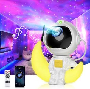 Kaishengyuan Astronaut Galaxy Projector,Star Night Light Projector with Bluetooth/Music Speaker/Timer/Remote Control,Ceiling Nebula Projector for Bedroom,Gaming Room, Party,Gifts for Kids and Adults