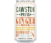 Cawston Press Fizzy Juice Drink (330ml x 24 cans) | All Natural - Gluten Free - Low Calorie - Vegan - No Added Sugar (Ginger Beer)