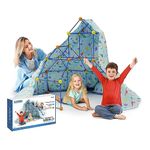 Xtrem Projects - Build Your Cabin Xl | Den Building Kit 102 Pieces | Tent For Kids Gilrs And Boys Toys Age 5 | Fort Building Kit | Outdoor Games | Fort Building Kits For Kids