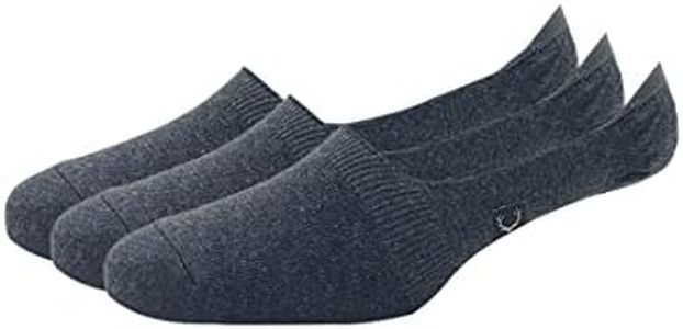 Allen Solly Men'S Cotton No Show Socks (Pack Of 3) - Charcoal Black