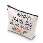 Nana Gift Nana Birthday Mother’s Day Gift Grandma Cosmetics Bag Toiletry Bag for Traveling (Travel Nanny CA)