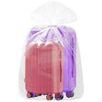 Rainmae 10 Pack 40x60 inches Large Clear Plastic Bag Giant Storage Bags for Dustproof, Moistureproof, Luggage, Suitcase, Furniture,Comforter, Chair, Kids Bike,Plush Toys and More (100x150 cm, Flat)