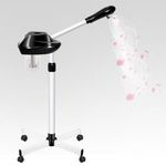 Takeashine Professional Facial Steamer on Wheels, Ozone Facial Steamer with Time Setting, Stand Facial Steamer Adjustable Height for Spa, Salon and at Home Use