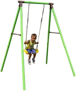 New Plast AG1272 - Altalena Singola in Metallo Flamingo