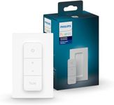 Philips Hue Smart Dimmer Switch with Remote, White - 1 Pack - Turns Hue Lights On, Off, Dims or Brightens - Requires Hue Bridge - Easy, No-Wire Installation