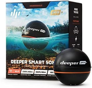 Deeper PRO+ Smart Sonar - GPS Portable Wireless Wi-Fi Fish Finder for Shore and Ice Fishing