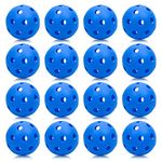 16 Pack Plastic Training Baseballs, Plastic Batting Baseballs Practice Training Balls Hollow Softball Lightweight Plastic Softballs for Hitting Indoor Outdoor (2.83 Inch, Blue)