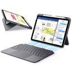 ESR for iPad Air 11 Inch Case with Keyboard M4/M3/M2 (2026/2025/2024) & Air 5th/4th Gen Flex Keyboard Case, Ultra-Light Magnetic Detachable Keyboard, Larger Precision Trackpad, Dark Gray